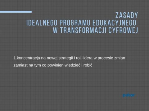 Podnoszenie kompetencji Liderów.